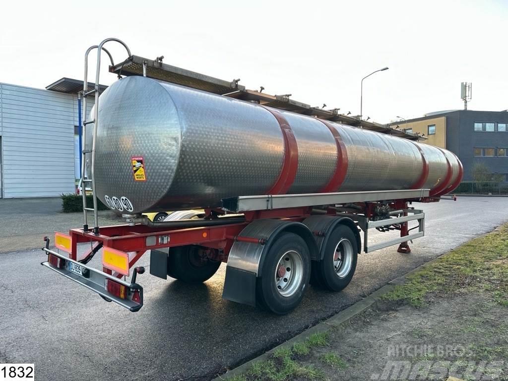 BSL Food 28000 Liter, 6 Compartments, Stainless steel Semi Reboques Cisterna