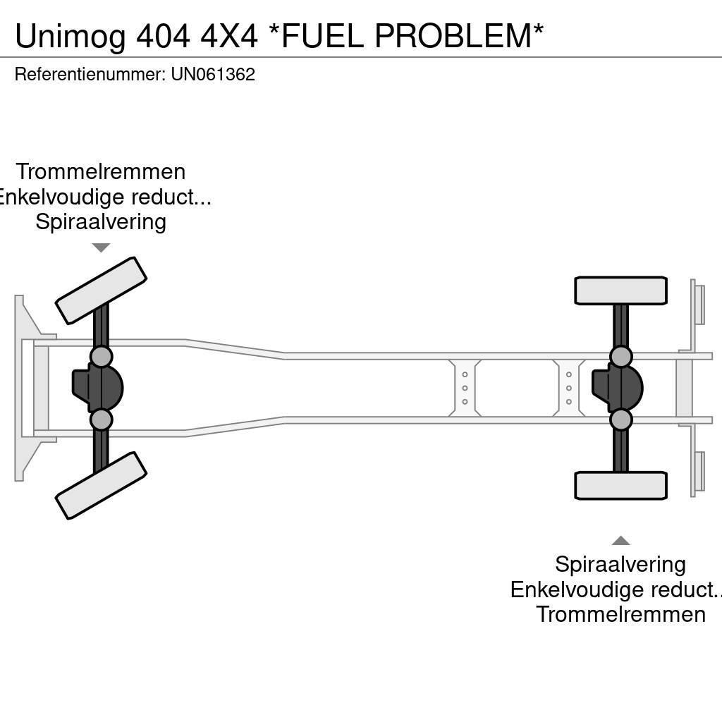 Unimog 404 4X4 *FUEL PROBLEM* Camiões estrado/caixa aberta