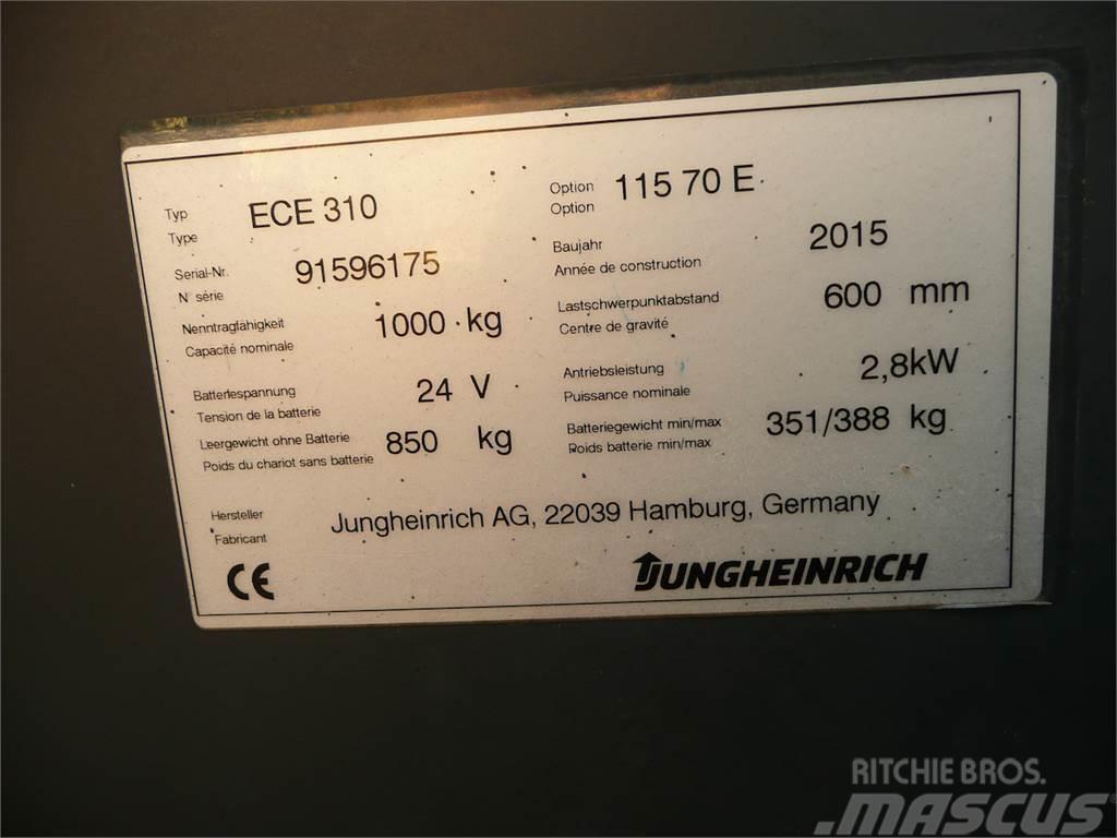 Jungheinrich ECE 310 70 E 1150x560mm Preparadoras de encomendas de baixa elevação