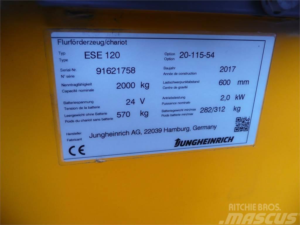 Jungheinrich ESE 120 Porta-paletes com plataforma
