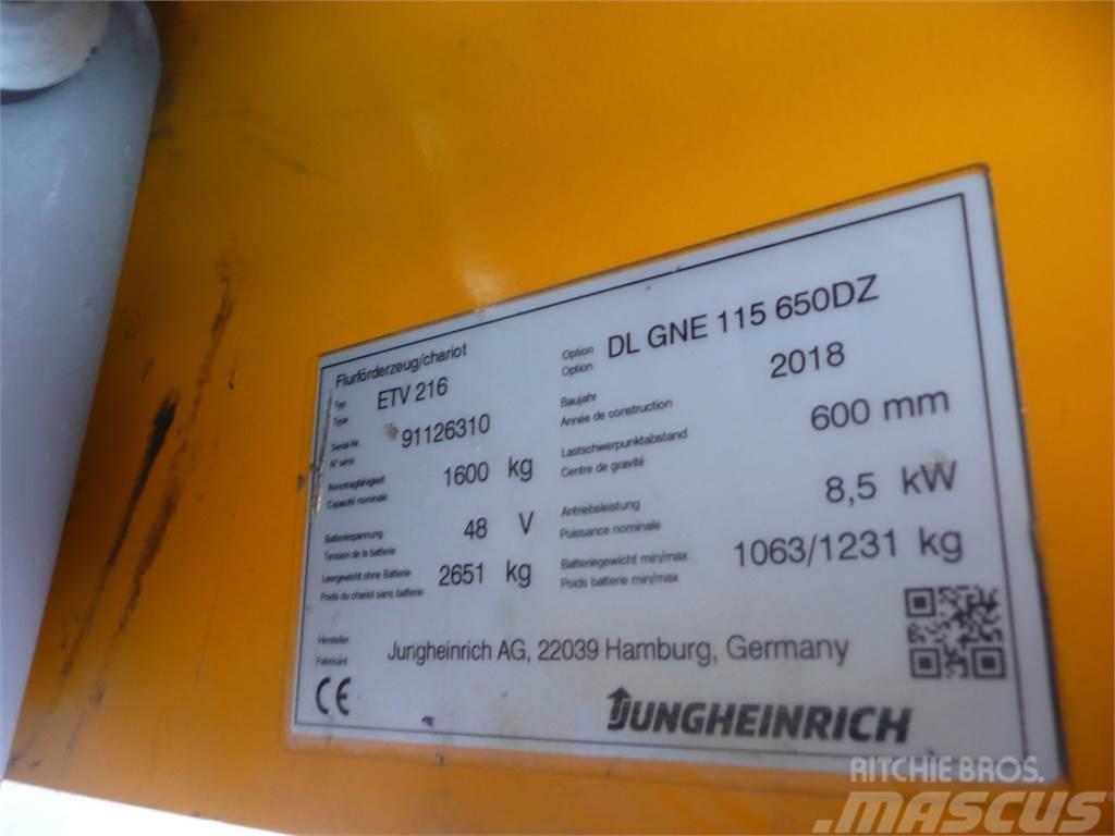 Jungheinrich ETV 216 650 DZ Empilhadores Elevadores