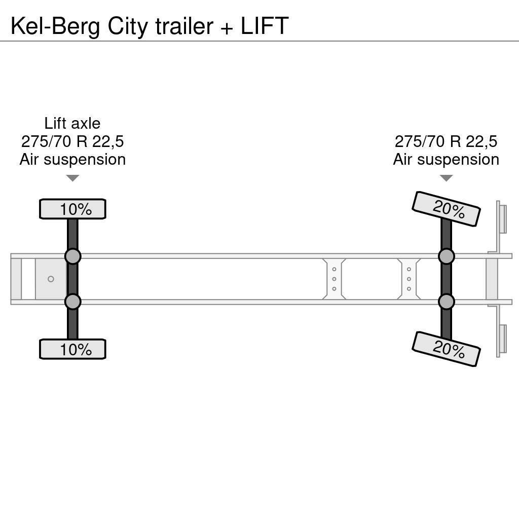 Kel-Berg City trailer + LIFT Semi Reboques Cortinas Laterais
