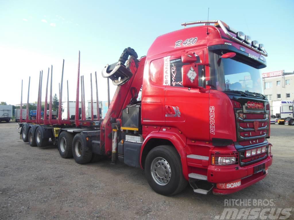 Scania R 450 Camiões de transporte de troncos