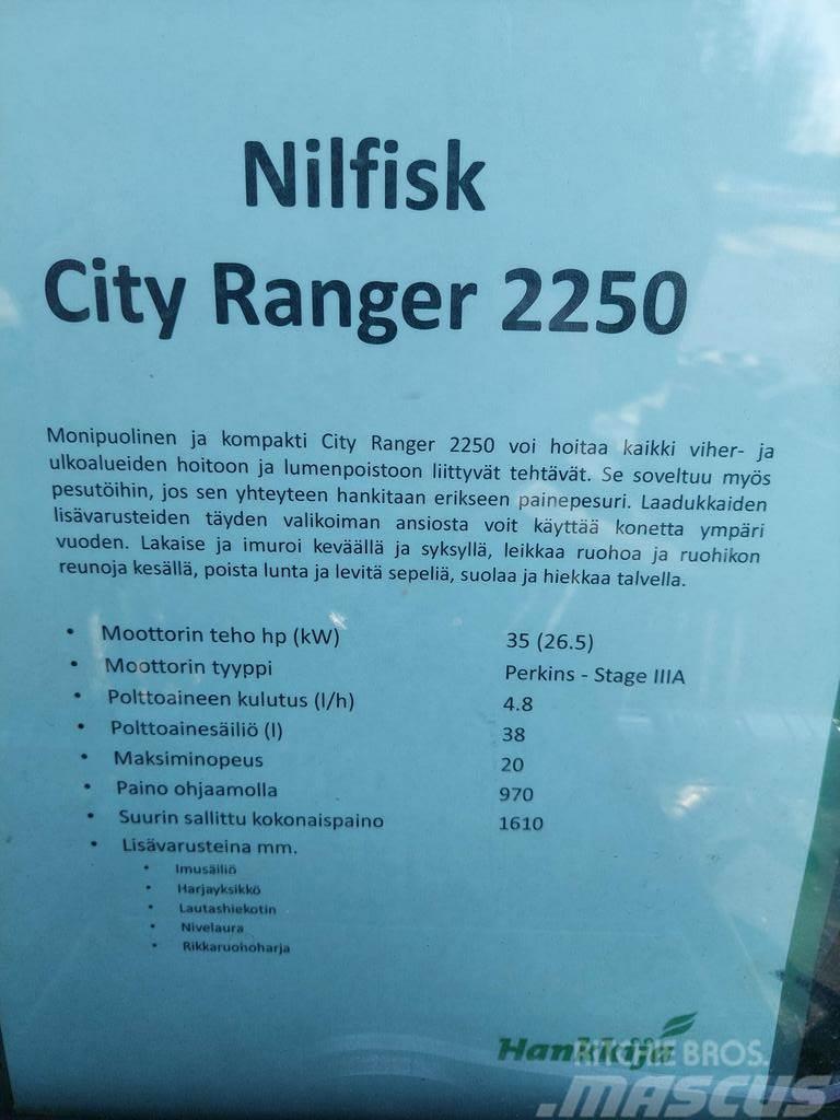  MUUT YMPÄRISTÖKONEET NILFISK CITY RANGER 2250 Outros equipamentos espaços verdes