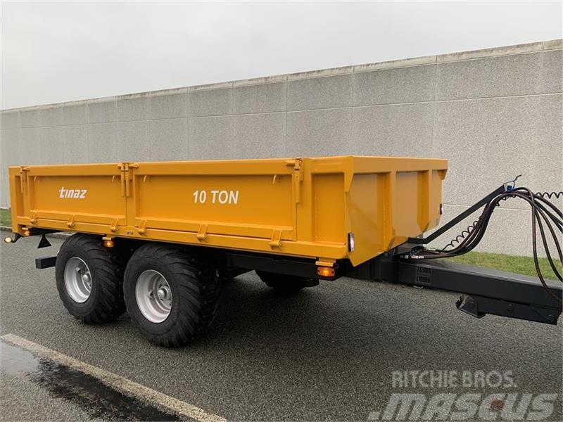 Tinaz 10 tons dumpervogn med slidsker Outros equipamentos espaços verdes