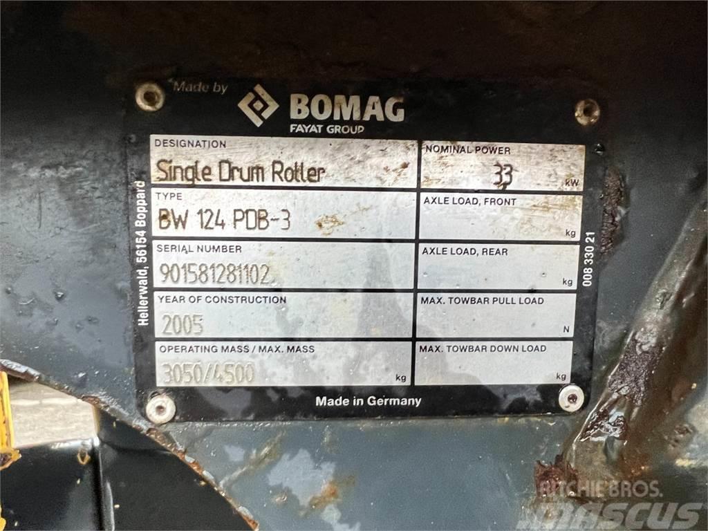 Bomag BW 124 PDB-3 - 3.000 kg. / Tromle / 1.400T Cilindros Compactadores monocilíndricos