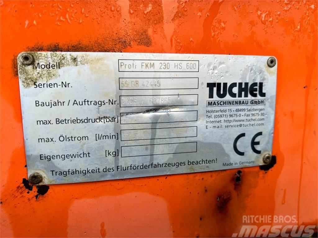 Tuchel Profi 660 kost - 230 cm. bred / Volvo ophæng Pás carregadoras de rodas
