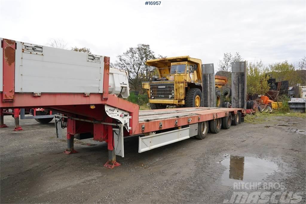 Damm 4 axle machine trailer with ramps and manual widen Outros Reboques
