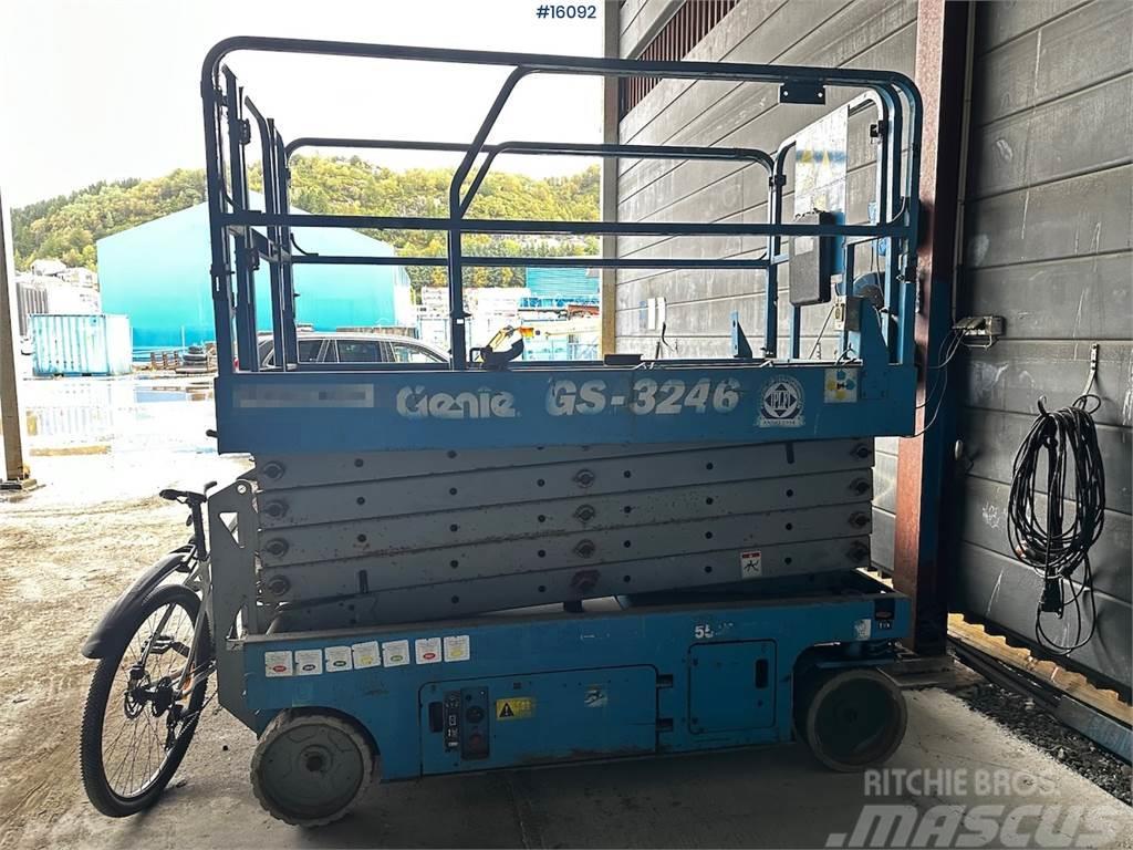 Genie GS 3246 Scissor lift. Delivered certified Elevadores de tesoura