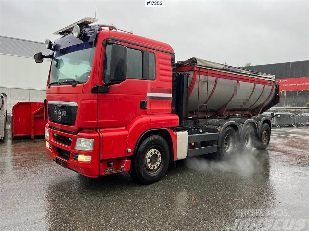MAN TGS 35.480 asphalt truck 8x4 w/ hydraulic canopy a Outros Camiões