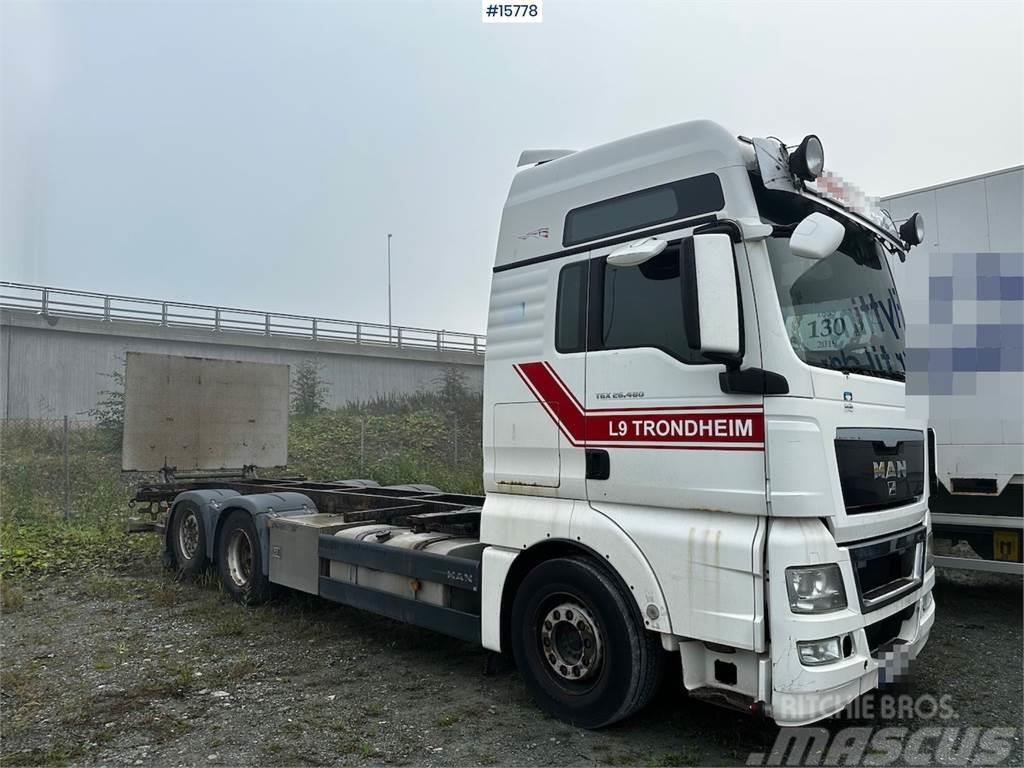 MAN TGX 26.480 6x2 Container truck w/ lift. Rep object Camiões porta-contentores