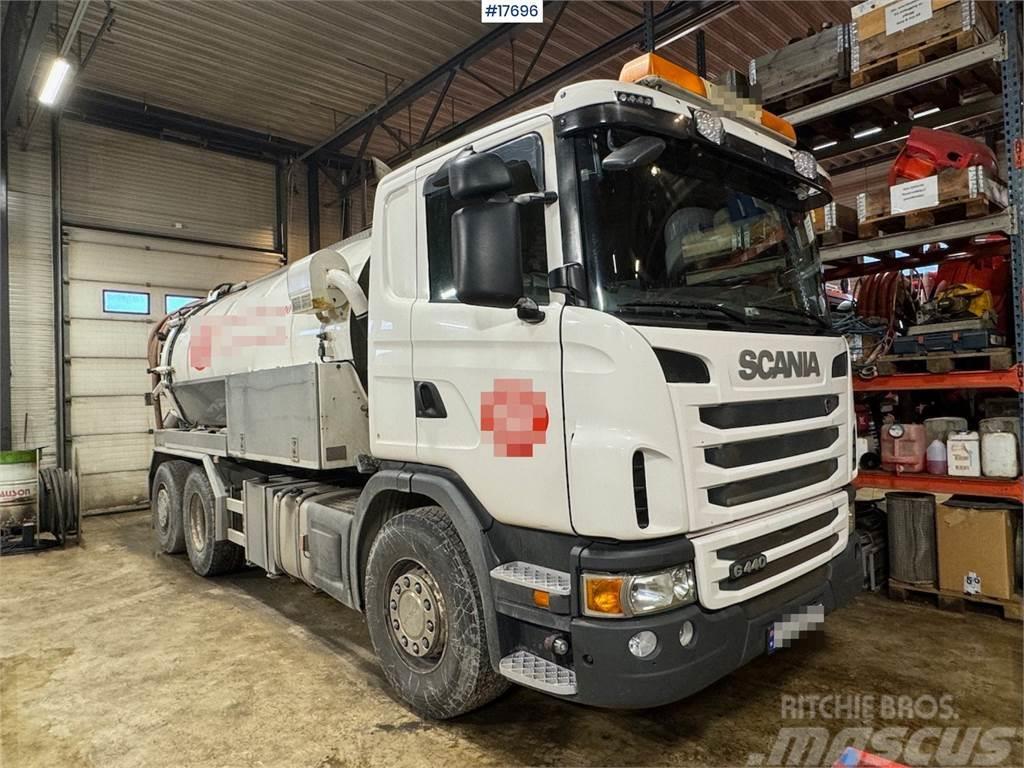 Scania G440 suction/flushing truck w/ Nomek superstructur Camiões bomba Betão