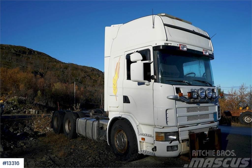 Scania R124 470 6x2 snow rigged Chassis Camiões de chassis e cabine