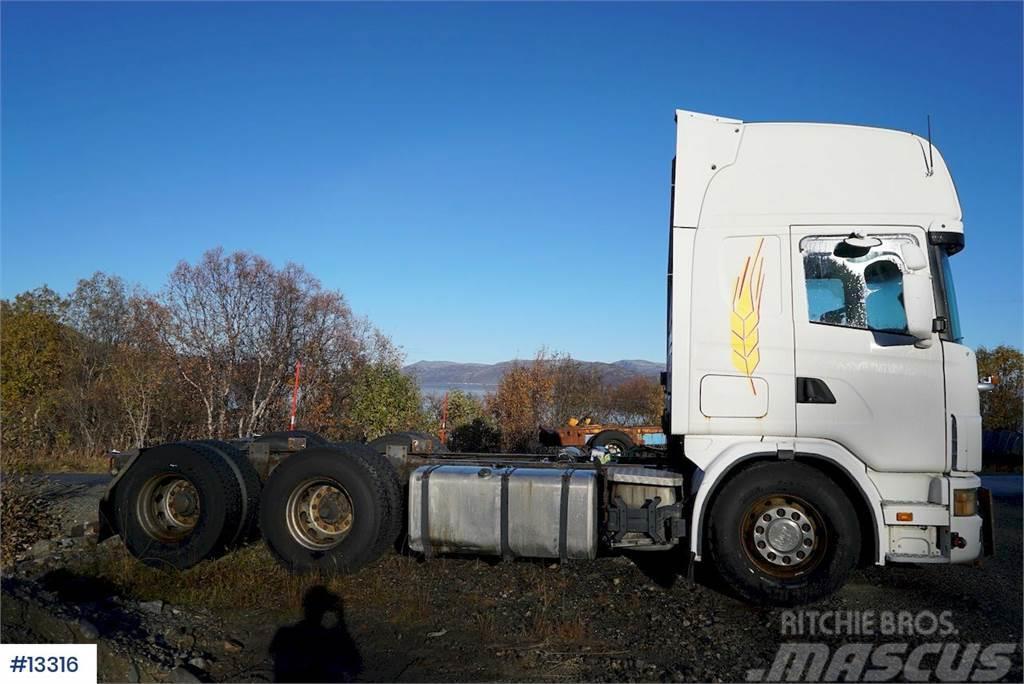 Scania R124 470 6x2 snow rigged Chassis Camiões de chassis e cabine