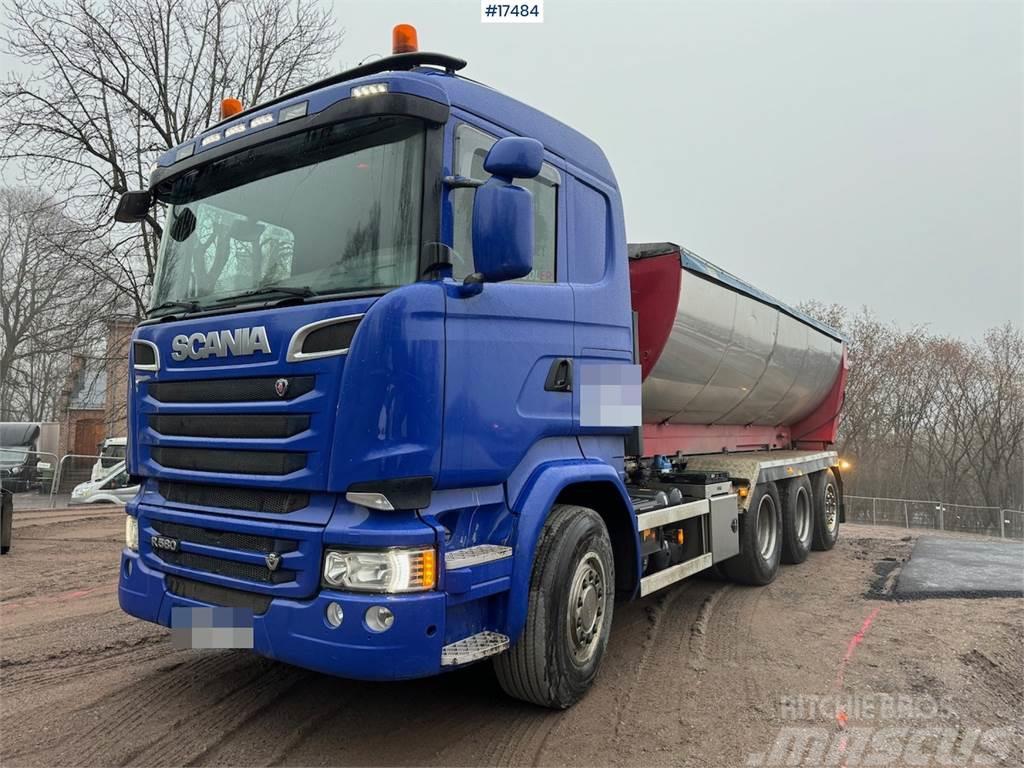 Scania R580 8x4 hook truck w/ 24T Joab hook and tipper bo Camiões Ampliroll