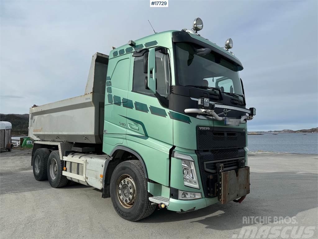 Volvo fh 540 6x4 plow rigged tipper. Euro 6. WATCH VIDEO Camiões basculantes
