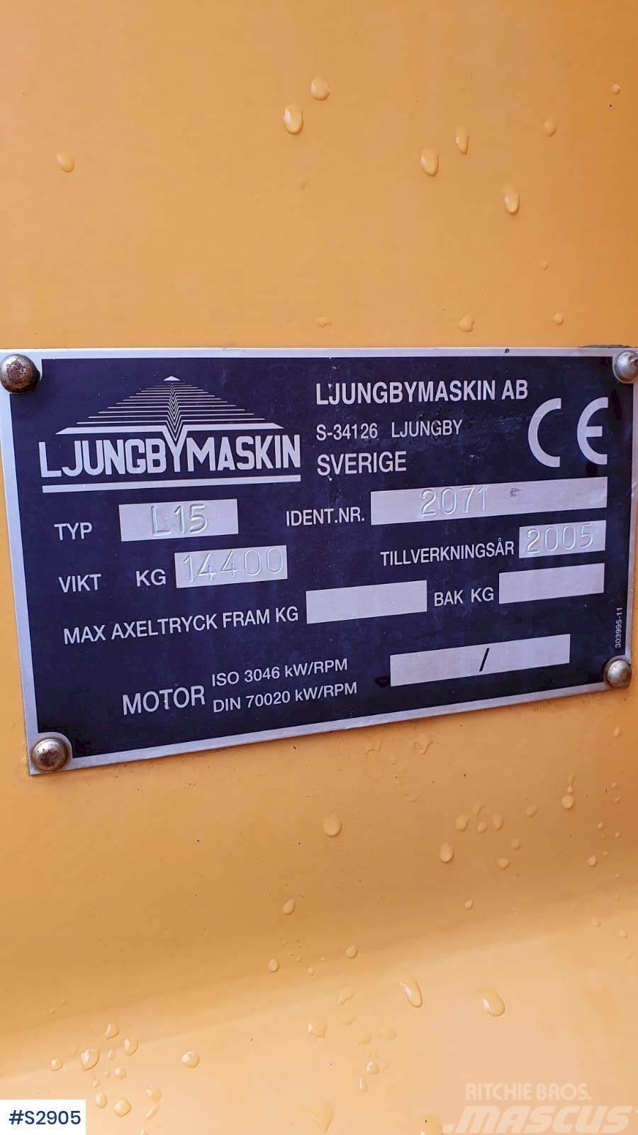 Ljungby L15 WHEEL LOADER WITHOUT BUCKET Pás carregadoras de rodas