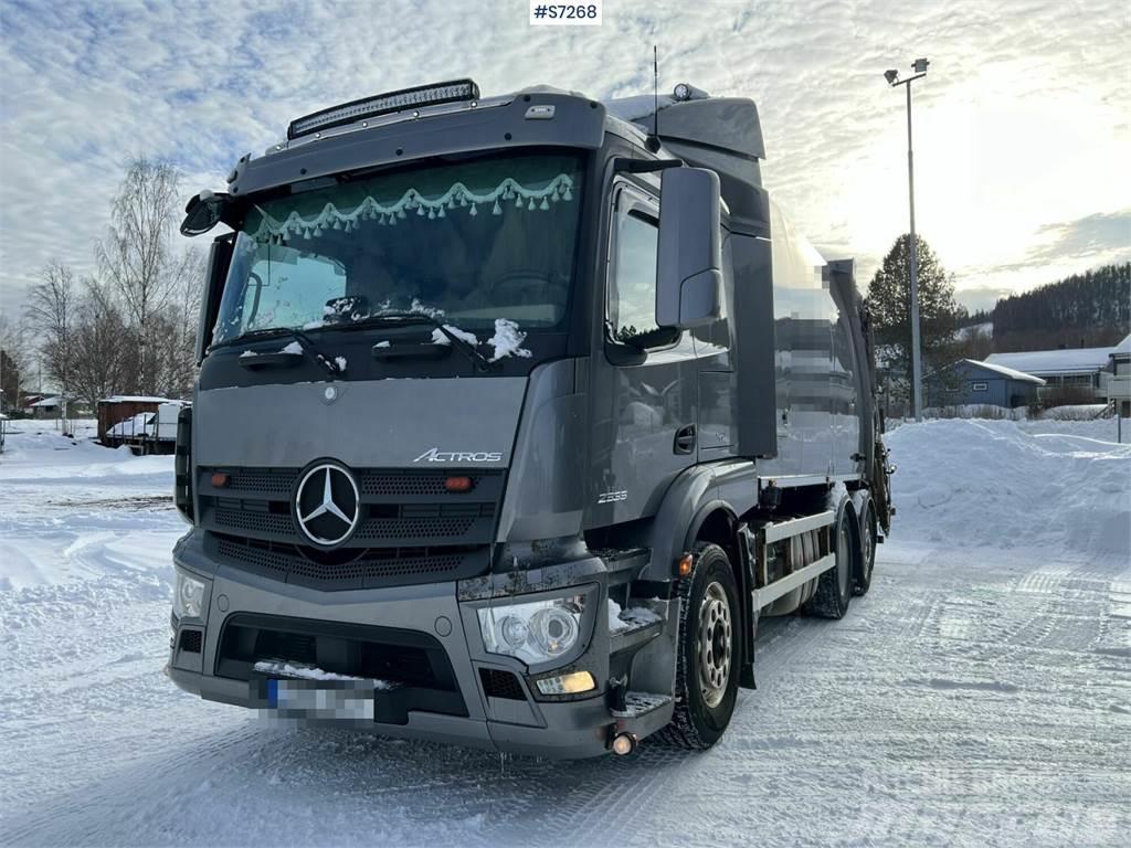 Mercedes-Benz Actros 963-0-C Garbage Truck Rear Loader SEE VIDEO Camiões de lixo