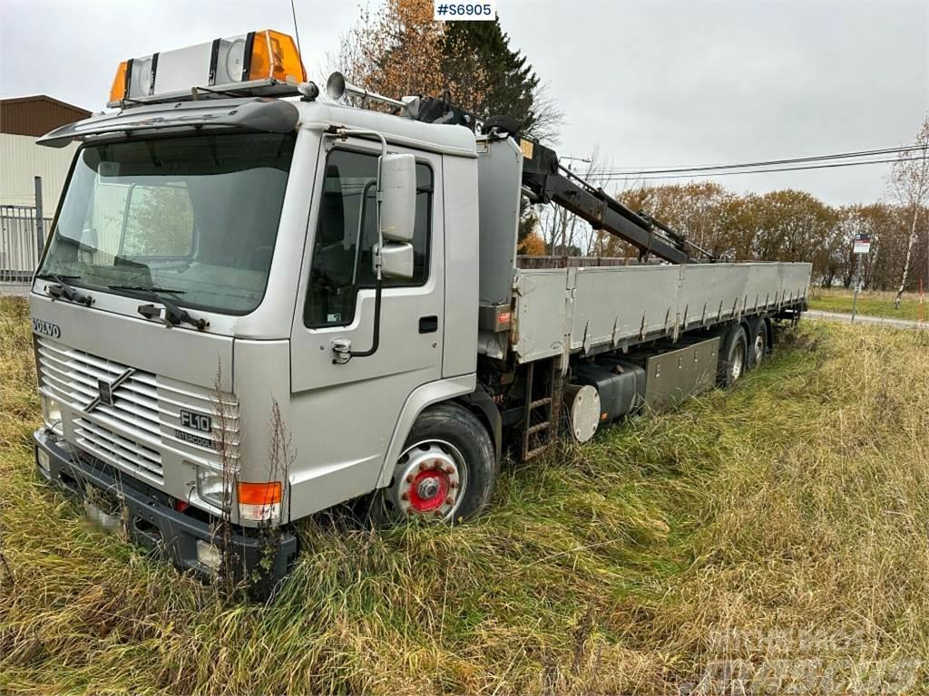 Volvo Crane truck FL10 with long flatbed (Rep. Object) Camiões grua