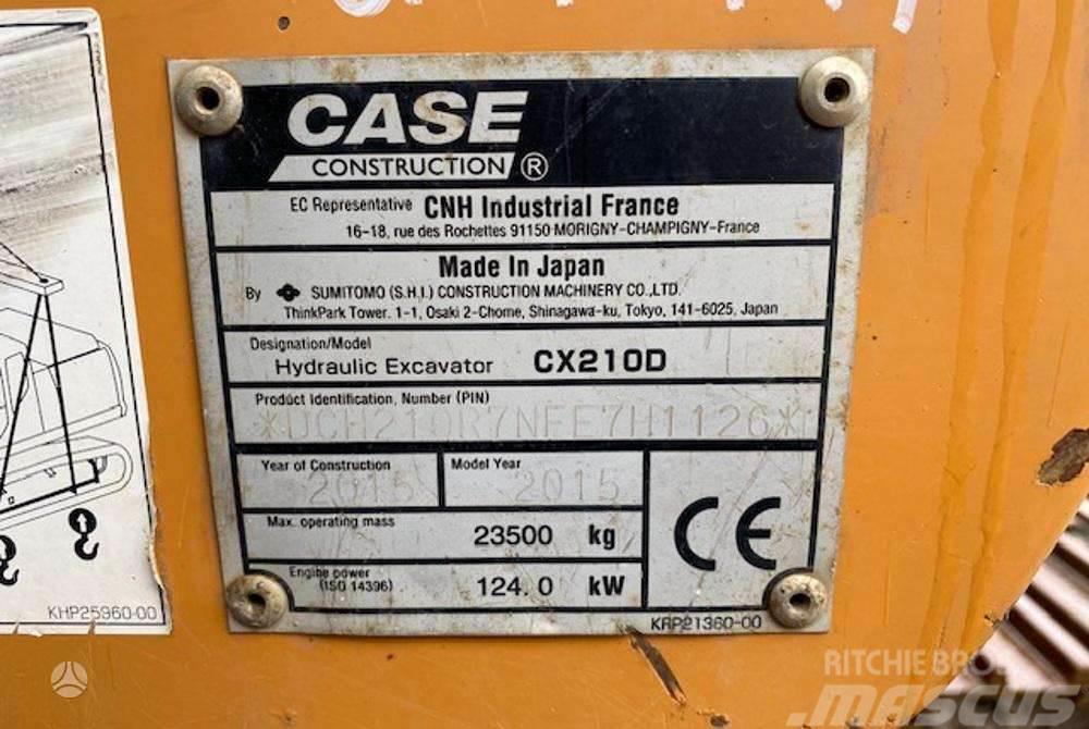 CASE CX210 D garantija 300val Escavadoras de rastos