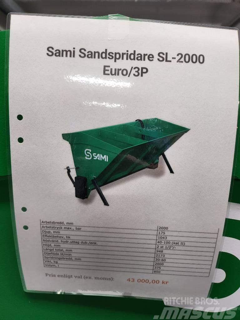 Sami Sandspridare SL 2000 euro / 3p  sms trima DEMO Espalhadores de areia e sal
