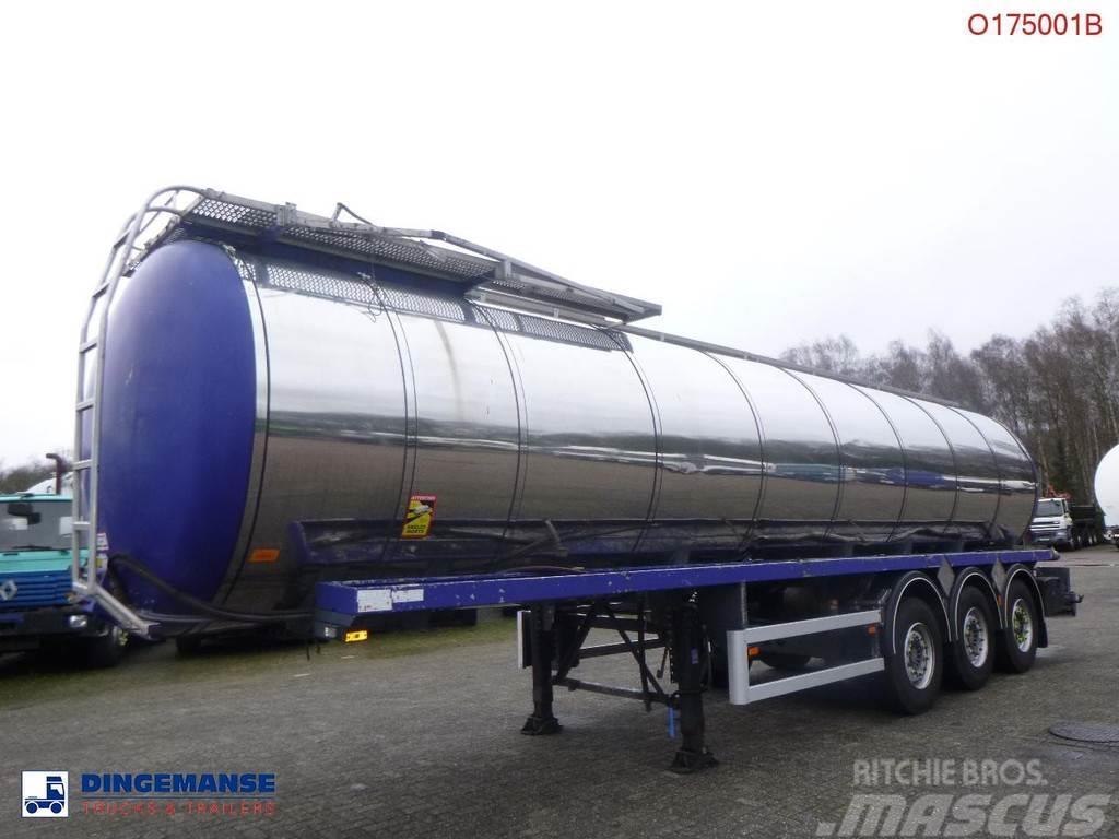 EKW Heavy oil tank inox 32.6 m3 / 1 comp Semi Reboques Cisterna