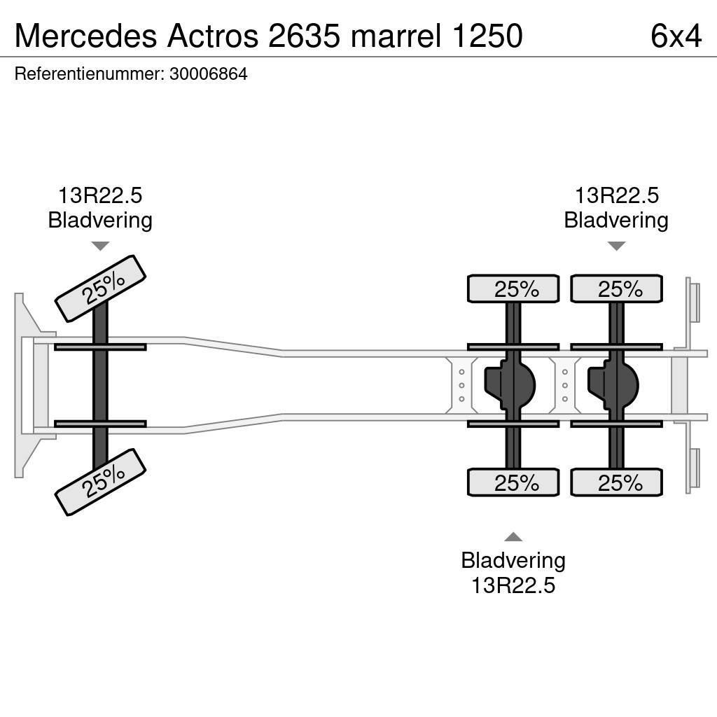 Mercedes-Benz Actros 2635 marrel 1250 Camiões grua