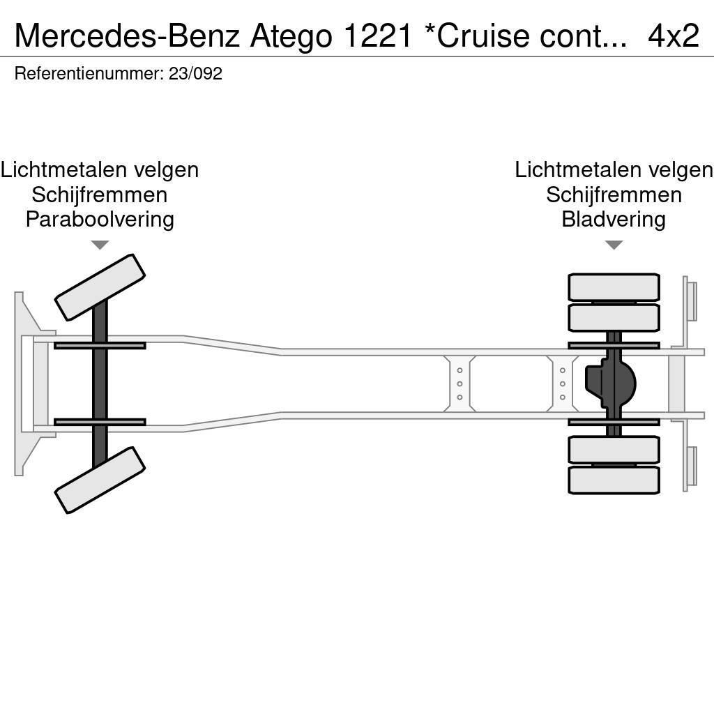 Mercedes-Benz Atego 1221 *Cruise control*Bluetooth*Elektrisch ve Camiões caixa temperatura controlada