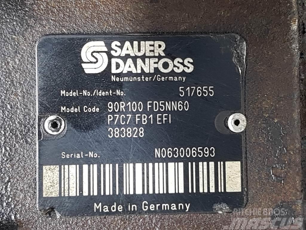 Sauer Danfoss 90R100FD5NN60P7C7-517655-Drive pump/Fahrpumpe Hidráulica