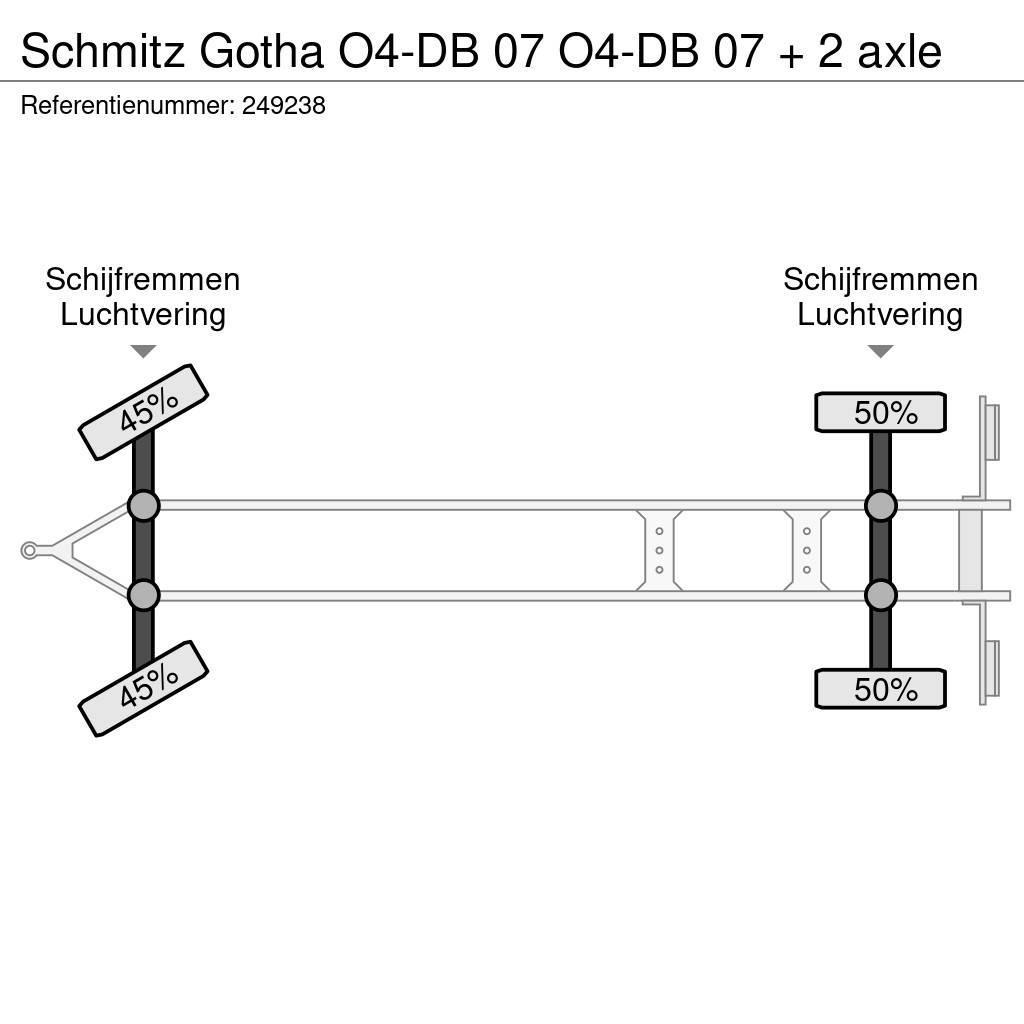 Schmitz Cargobull Gotha O4-DB 07 O4-DB 07 + 2 axle Reboques de cortinas laterais