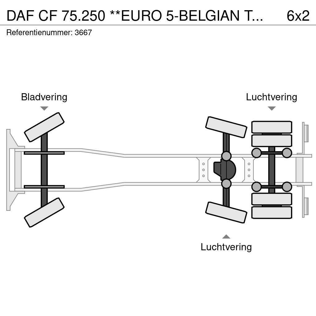 DAF CF 75.250 **EURO 5-BELGIAN TRUCK-REFUSE TRUCK** Camiões de lixo