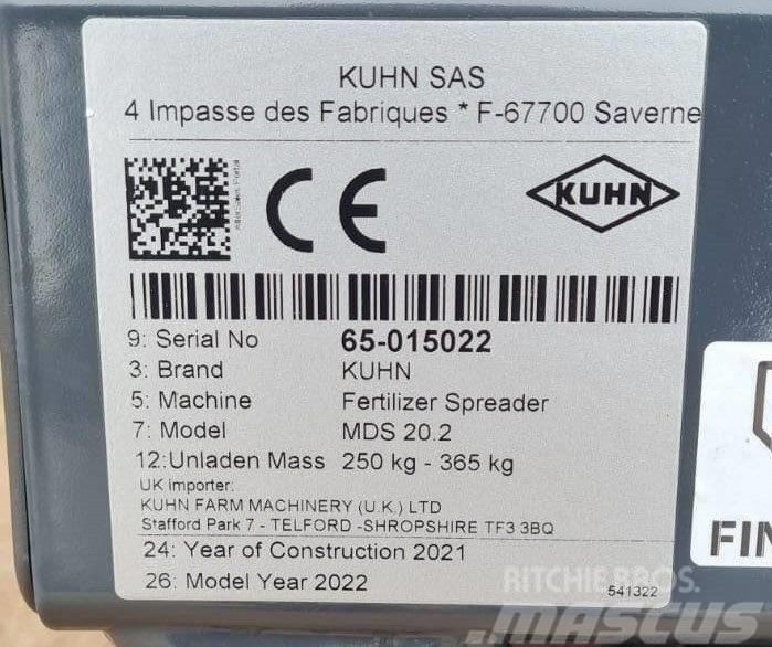 Kuhn MDS 20.2 Broadcaster Espalhadores de minério
