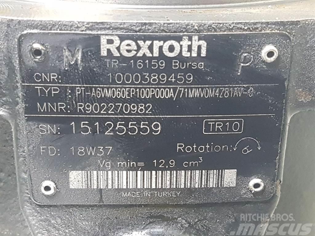 Wacker Neuson 1000389459-Rexroth A6VM060EP100-Drive motor Hidráulica