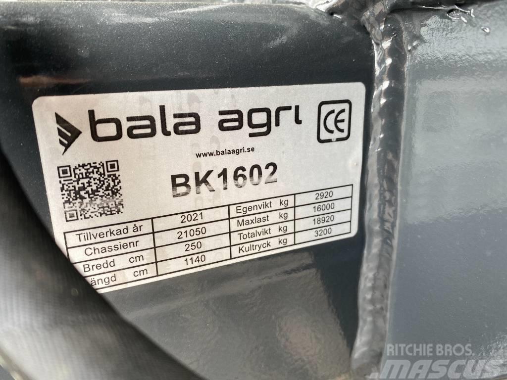 Bala Agri BK1602 Reboque de fardos