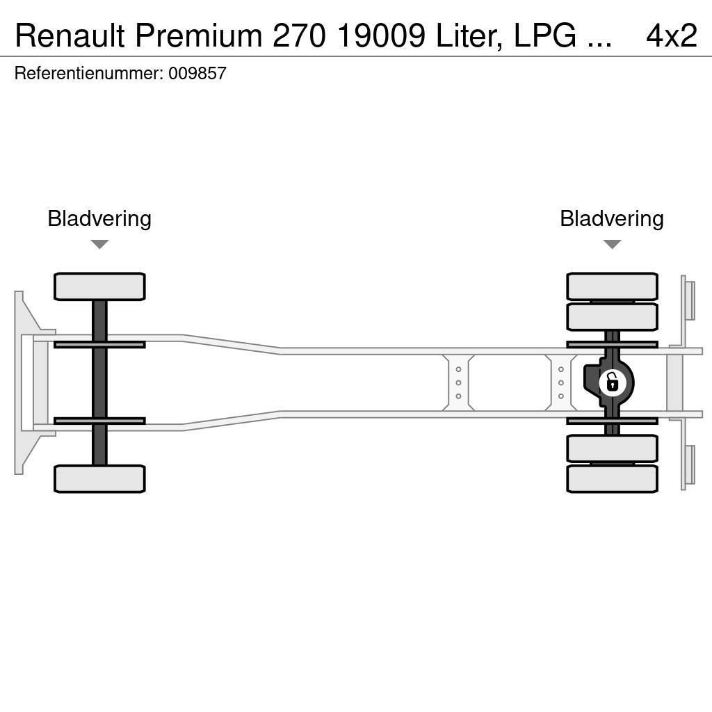 Renault Premium 270 19009 Liter, LPG GPL, Gastank, Steel s Camiões-cisterna