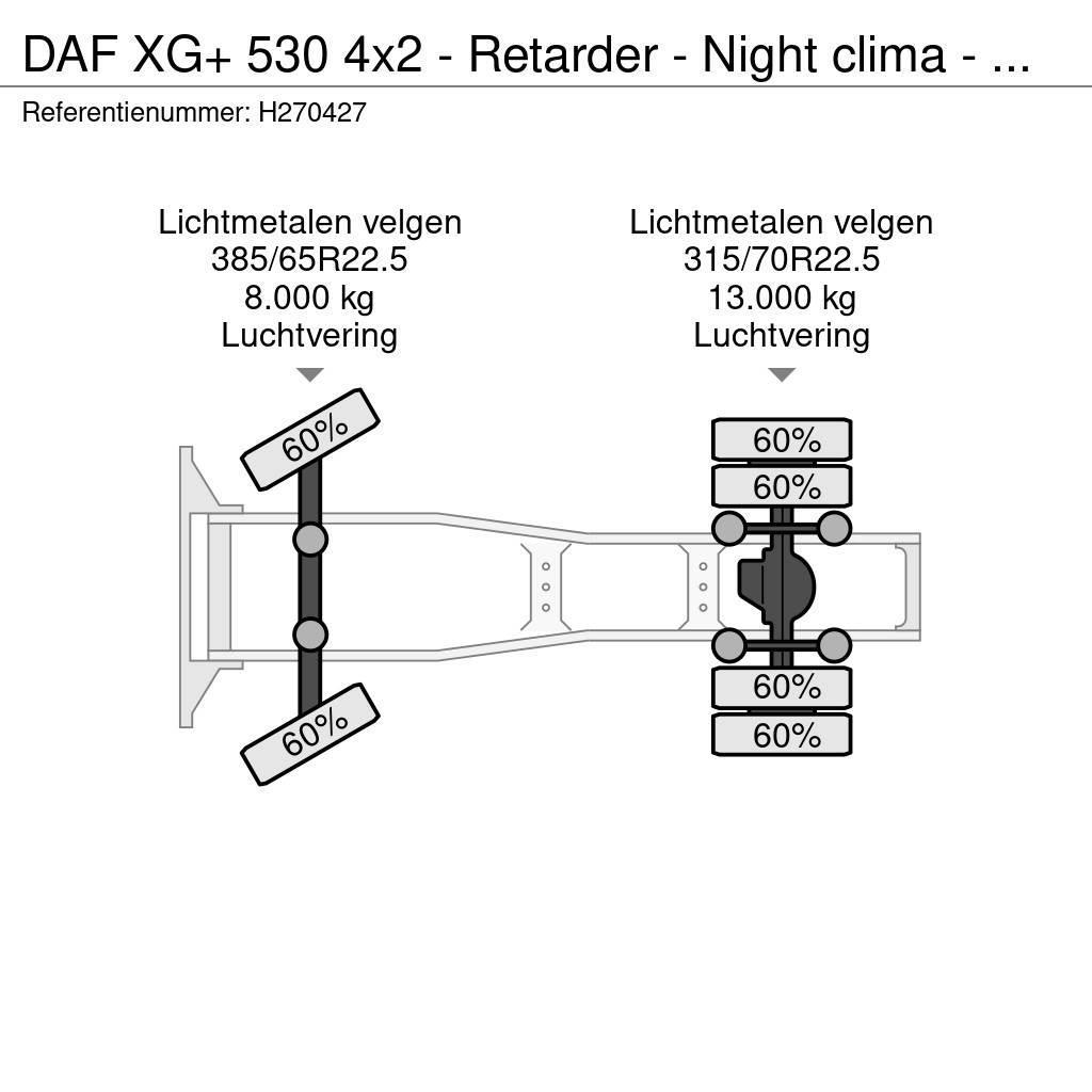 DAF XG+ 530 4x2 - Retarder - Night clima - Full air - Tractores (camiões)