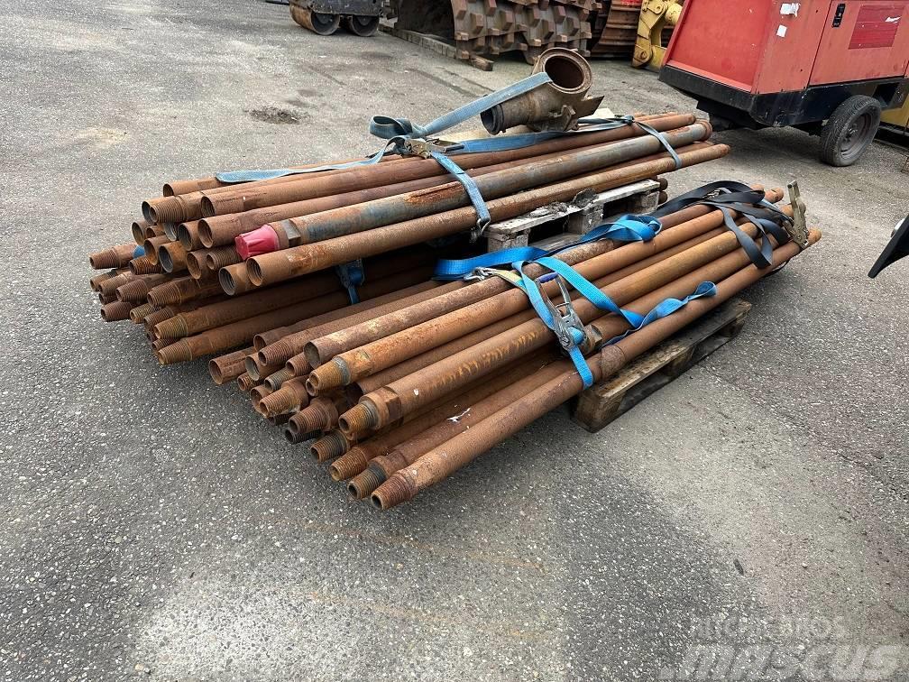  drilling pipe 75mm 3m long Perfuradoras