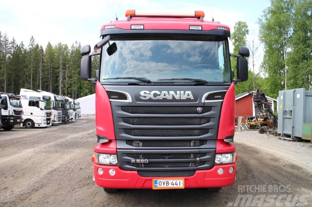Scania R 580 ja 4-aks PV Camiões basculantes