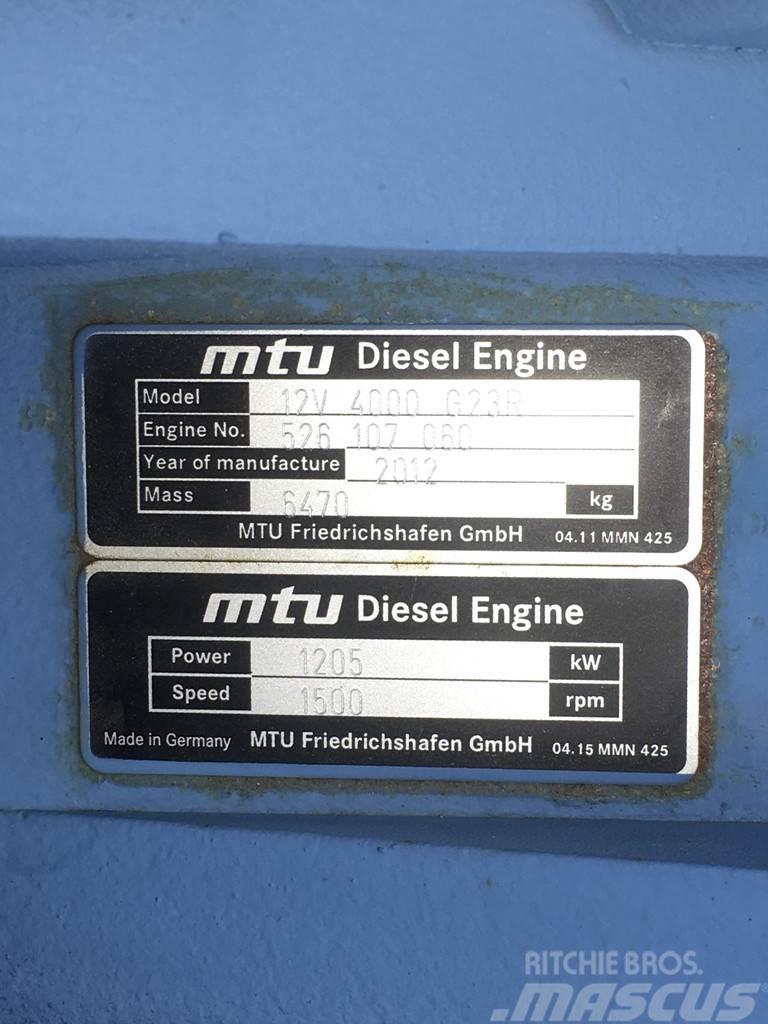 MTU 12V4000 G23R GENERATOR 1550KVA USED Geradores Diesel