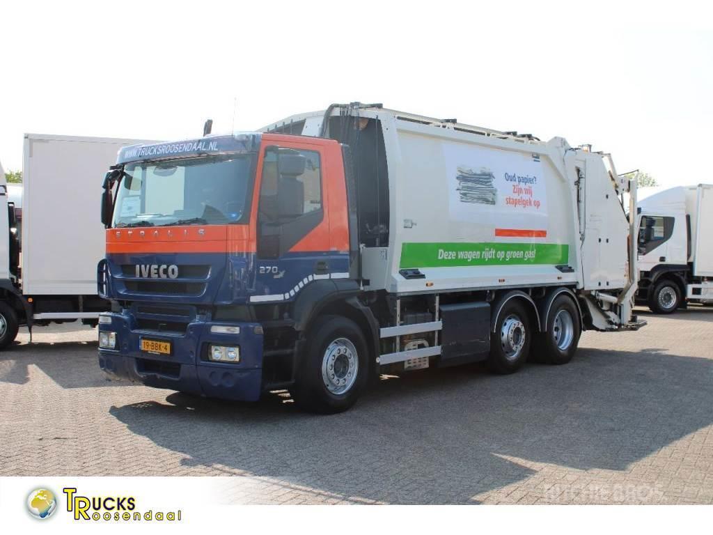 Iveco Stralis 270 CNG + GARBAGE + EURO 5 + 6X2 + RETARDE Camiões de lixo