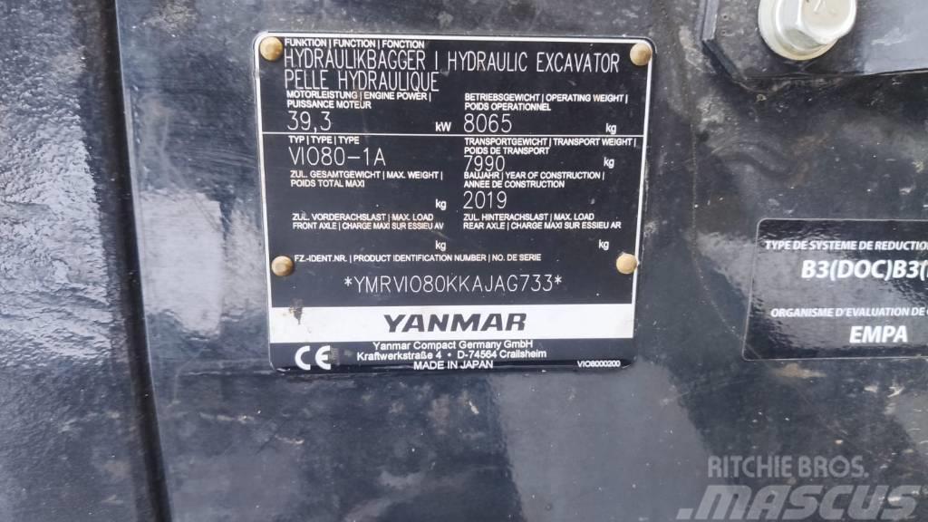 Yanmar Vio 80-1A Escavadoras Midi 7t - 12t
