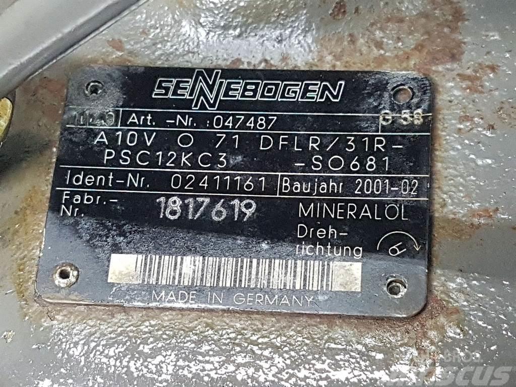 Sennebogen -Rexroth A10VO71DFLR/31R-Load sensing pump Hidráulica