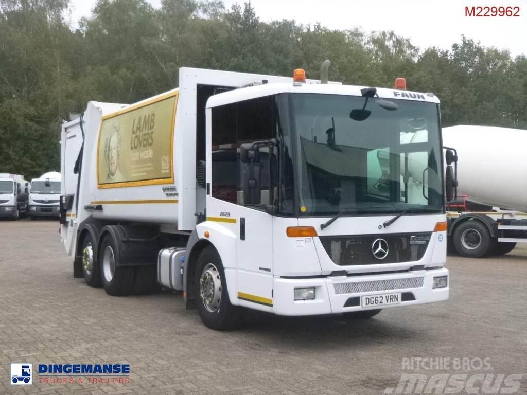 Mercedes-Benz Econic 2629 6x2 RHD Faun Variopress refuse truck Camiões de lixo