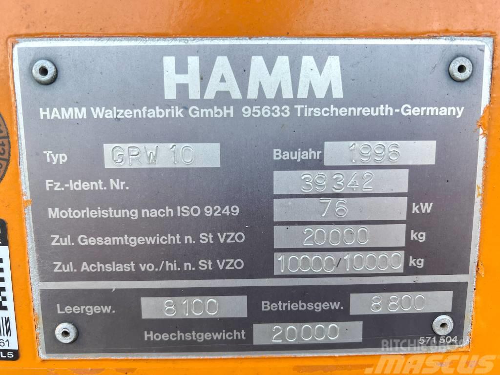 Hamm GRW 10 Good Working Condition Cilindros Compactadores de pneus