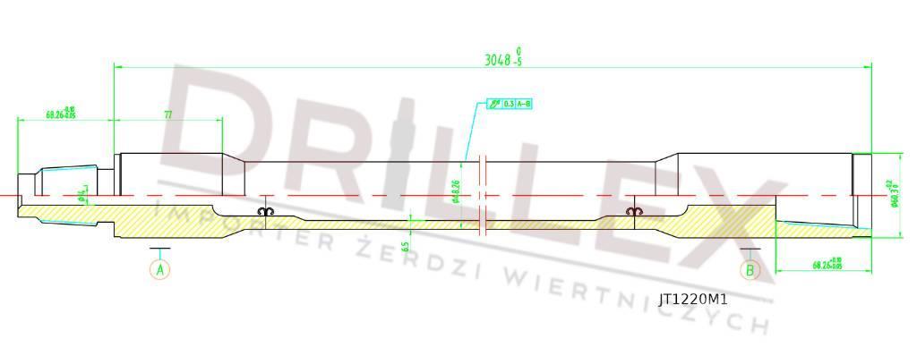 Ditch Witch JT1220 Drill pipes, Żerdzie wiertnicze Equipamentos de perfuração direcional horizontal