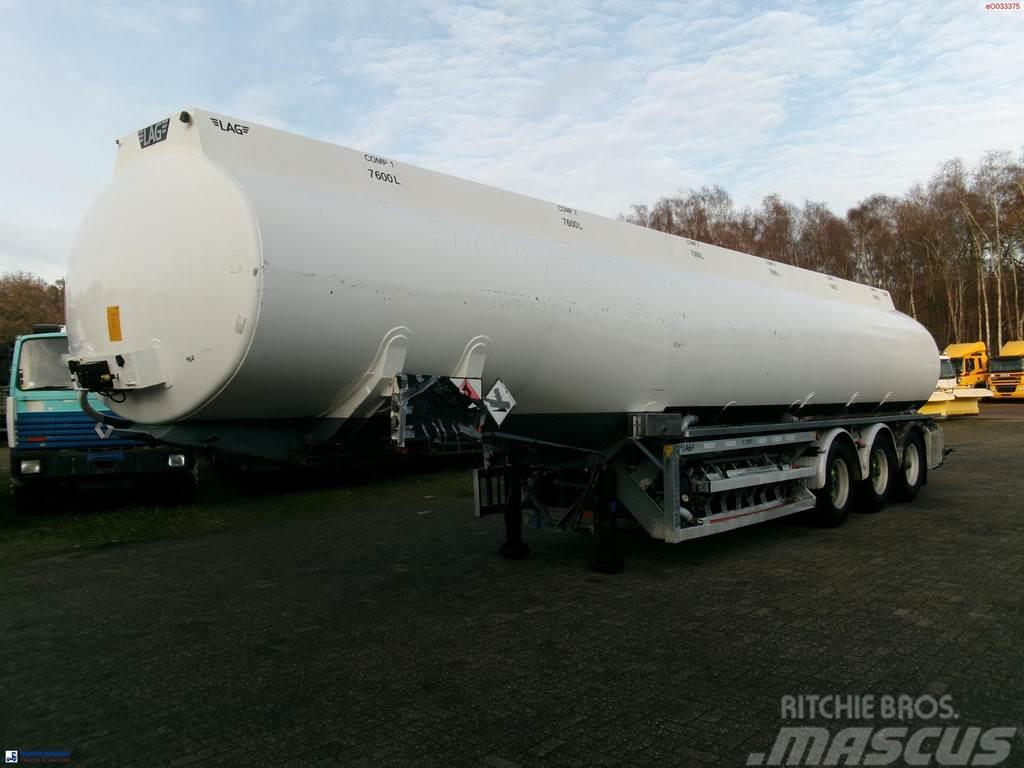LAG Fuel tank alu 45.2 m3 / 6 comp + pump Semi Reboques Cisterna