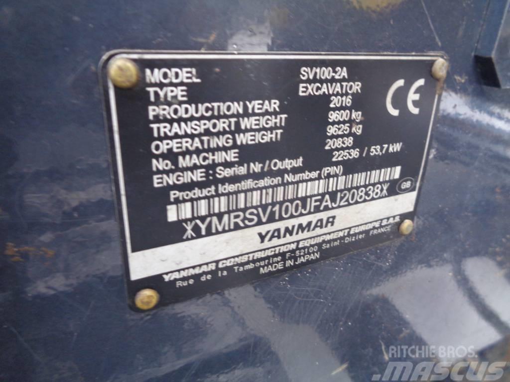 Yanmar SV 100-2 Escavadoras Midi 7t - 12t