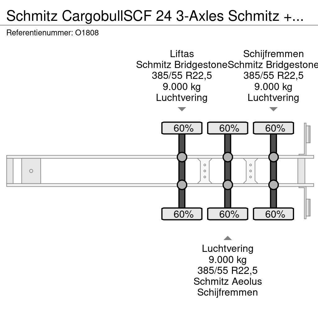 Schmitz Cargobull SCF 24 3-Axles Schmitz + GENSET - Lift-axle - Disc Semi Reboques Porta Contentores