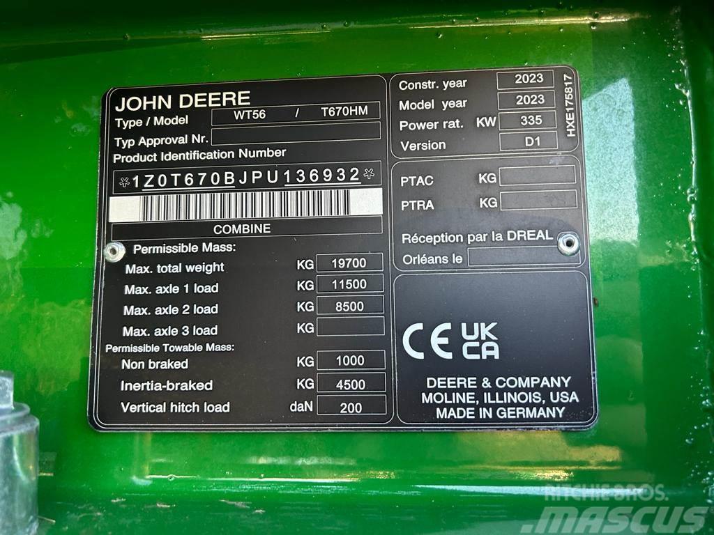 John Deere T670 HM Ceifeiras debulhadoras