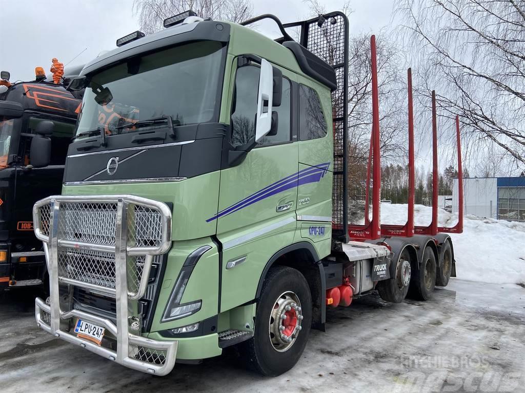 Volvo FH VTA-trippeli, vedonkatkaisu ja ryöminnät Camiões de transporte de troncos
